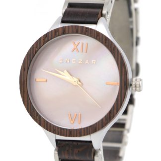 𝐒 𝐍 𝐄 𝐙 𝐀 𝐑® BROWN STAINLESS STEEL TIMEPIECE