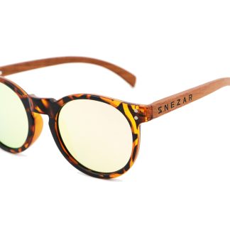 ROSE WOOD FIGHTERS (TORTOISE SHELL WITH ROSE-TINTED REVO LENS)